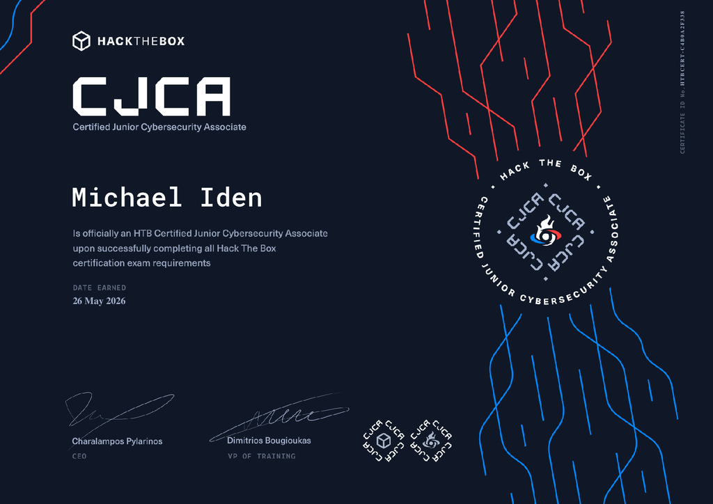 CJCA certificate